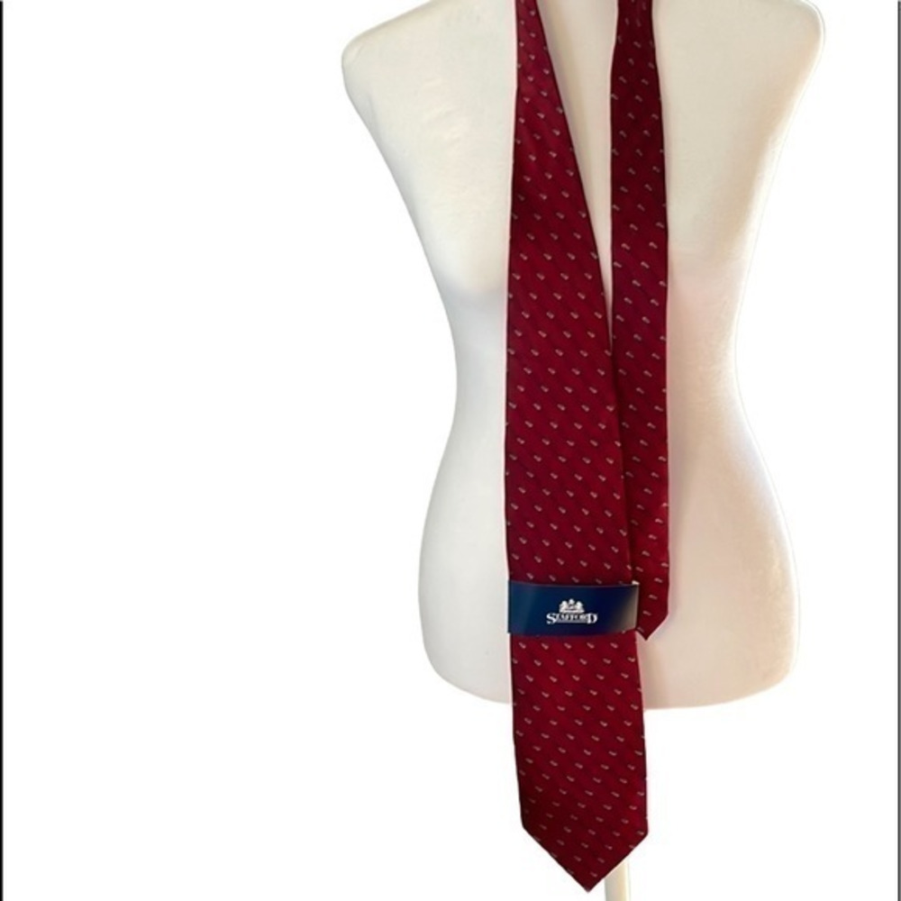 NWT Men's Stafford 100% Imported Silk‎ Tie